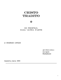 cristo tradito - Paolo Mulazzani