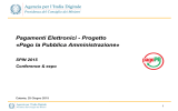 Pagamenti Elettronici - Progetto «Pago la Pubblica
