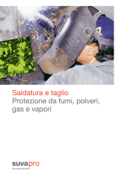 Saldatura e taglio Protezione da fumi, polveri, gas e vapori