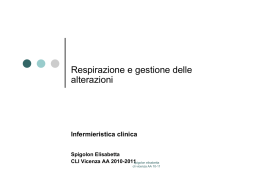accertamento della respirazione - Infermieristica Vicenza AA 2010