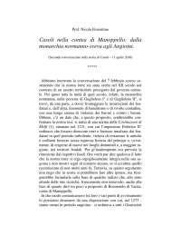 Casoli nella contea di Manoppello: dalla monarchia