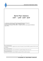 Band Plan Italiano - Valbisenzio Meteo