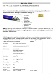 UTP-FTP 4x2x24AWG CAT. 5E ARMATI BLU PER