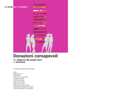 Donazioni Consapevoli - Consiglio Nazionale del Notariato