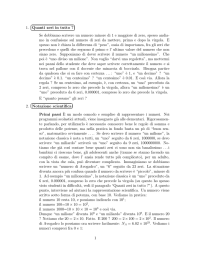 1. Quanti zeri in tutto ? Se dobbiamo scrivere un numero minore di 1