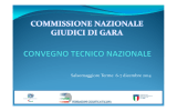 Il Presidente di Giuria nella gare in linea Regionali e Nazionali