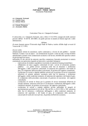 Curriculum Vitae avv. Gianpaolo Fortunati Il sottoscritto, avv