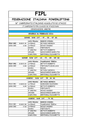 Terne - Sito ufficiale FIPL - Federazione Italiana PowerLifting