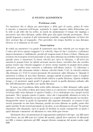 Nuoto agonistico - Progetto Lauree Scientifiche