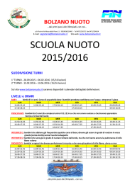 scuola nuoto 2015/2016