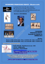 ACADEMIE PRINCESSE GRACE - Montecarlo