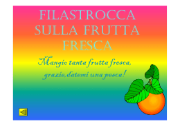 Filastrocca della frutta fresca - ICS "Marco D`Oggiono" di Oggiono