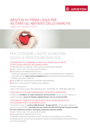 per ottenere l`aiuto di ariston segui le procedure indicate ariston in