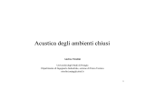 Acustica degli ambienti chiusi g