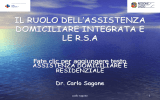 il ruolo dell`assistenza domiciliare integrata e le r.s.a.