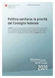 Politica sanitaria: le priorità del Consiglio federale