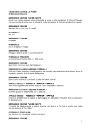“NON BRUCIAMOCI LA PIZZA” di Bernardo Iovene