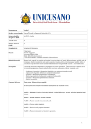 Analisi I - UniCusano