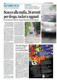 23 01 15 FG Scacco alla mafia, 26 arresti