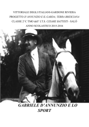 gabriele d`annunzio e lo sport