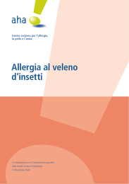 Allergia al veleno d`insetti - Farmacia Internazionale Bordoni SA