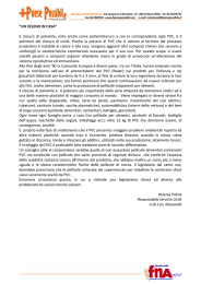 “UN VELENO IN CASA” Il cloruro di polivinile, noto anche come