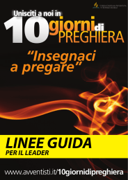 “Insegnaci a pregare” “Insegnaci a pregare”