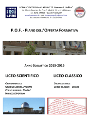 POF Liceo Peano-Pellico Cuneo 2015