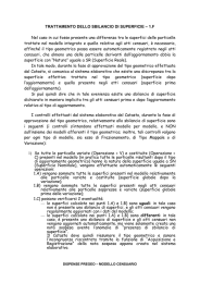 Trattamento dello sbilancio di superficie