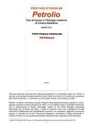 tesi di Chiara de Stefano - Pier Paolo Pasolini in Europe