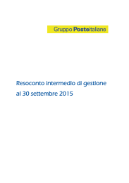 Resoconto intermedio di gestione al 30 settembre