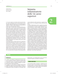 Malattie infiammatorie delle vie aeree superiori