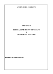 VOLTURNO CONVEGNO ELIMINAZIONE MINIMO IMPEGNATO E