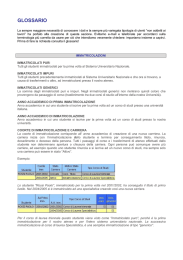 Glossario - Universit&agrave; degli Studi di Trento