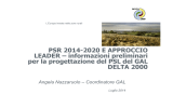 PSR 2014-2020 E APPROCCIO LEADER – informazioni preliminari