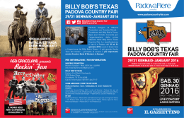 palinsesto - Billy Bob`s Texas Country Fair