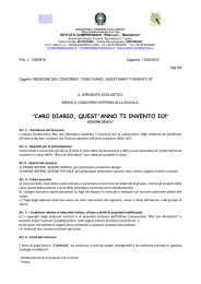 Bando concorso \"Caro Diario, quest\`anno ti invento io\".