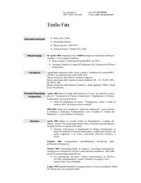 FATA Emilio - Universit&agrave; degli studi di Pavia