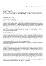 CAPItoLo 2 evolUzione del sistema d`istrUzione rUsso