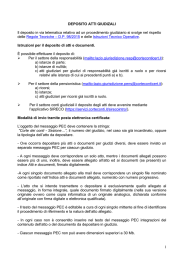 Istruzioni per il deposito di atti e documenti (PDF