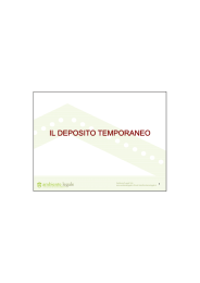 IL DEPOSITO TEMPORANEO