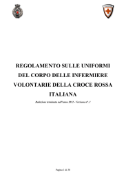 Regolamento Uniformi II.VV. - Croce Rossa Italiana Comitato Locale