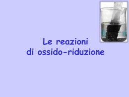 Le reazioni di ossido