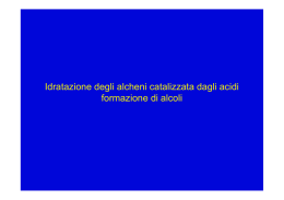 Reazioni di Idratazione e di Idrogenazione