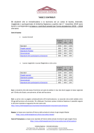 Importi Tasse e Contributi Unitelma Sapienza 2015-2016