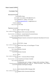 Mario Carmelo ZAPPIA Curriculum Vitae