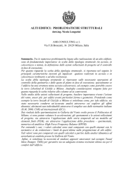 alti edifici: problematiche strutturali