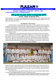 Alti gradi di judo della Lombardia 2015