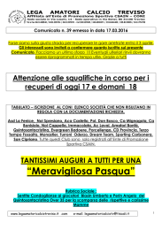 “Meravigliosa Pasqua” - Lega Amatori Calcio Treviso