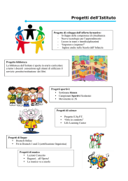 Progetti dell`Istituto - Istituto Comprensivo Roiano Gretta